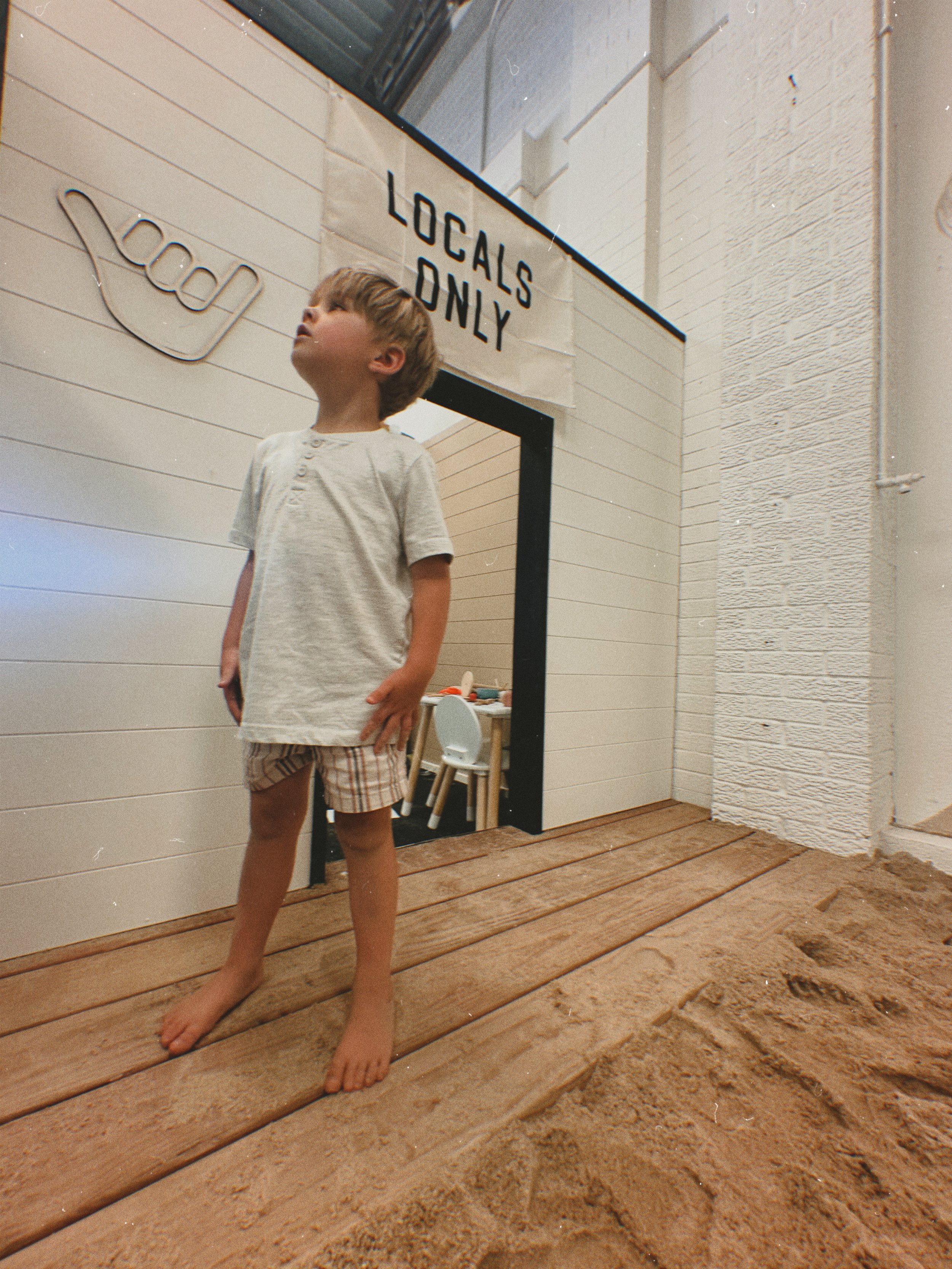 Indoor sand dig area at Play & Party Co.