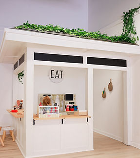 Play House Chester pretend café and market setup.