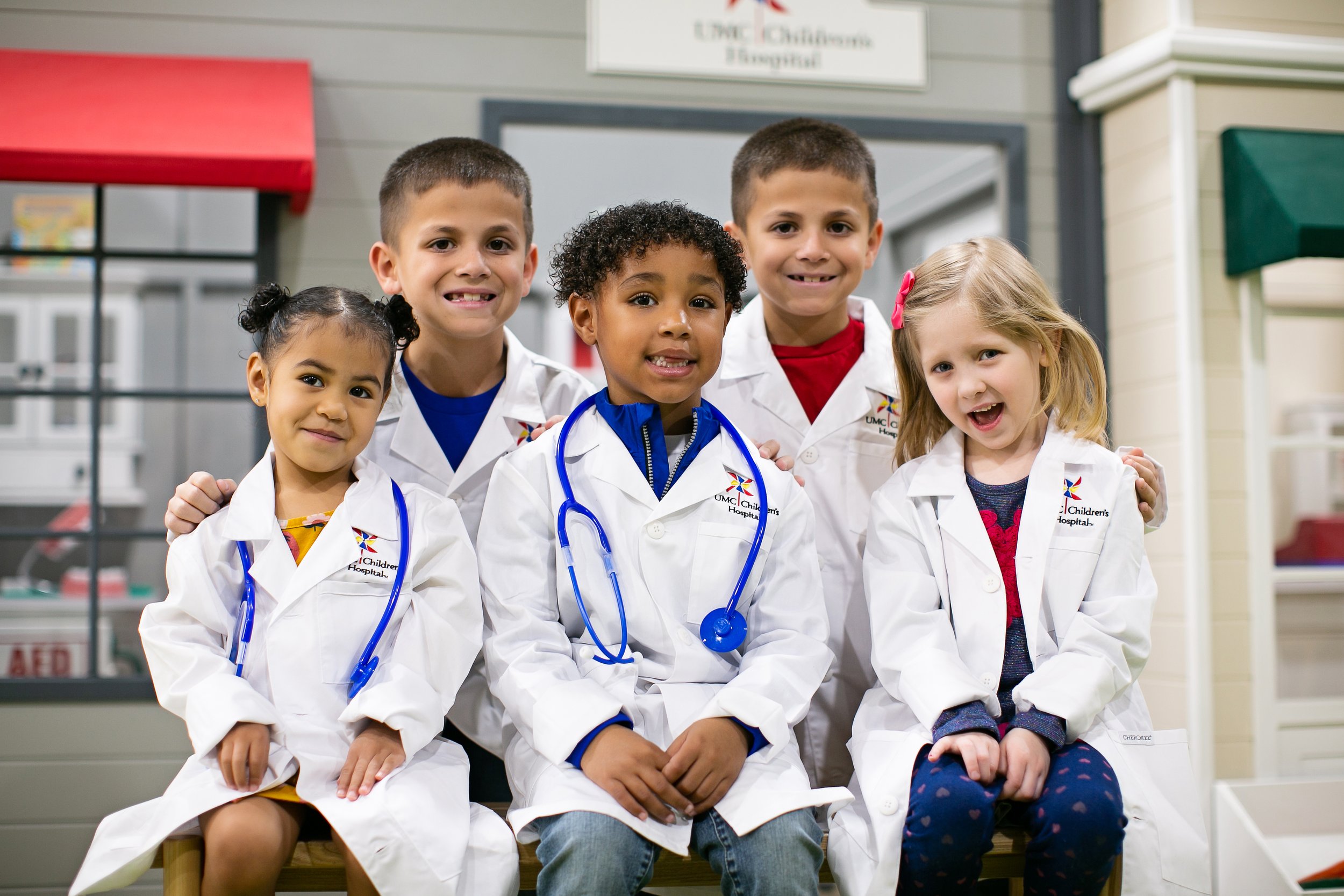 Children playing in exhibit space at Play Street Museum Lubbock