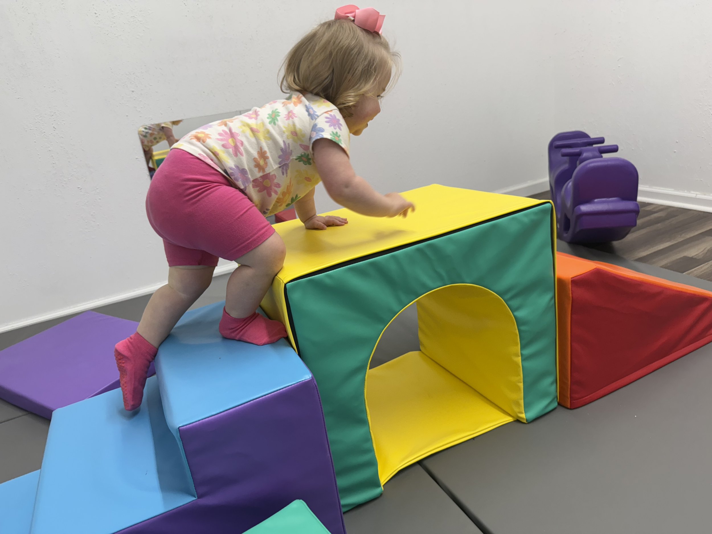 Indoor play equipment inside Playcation