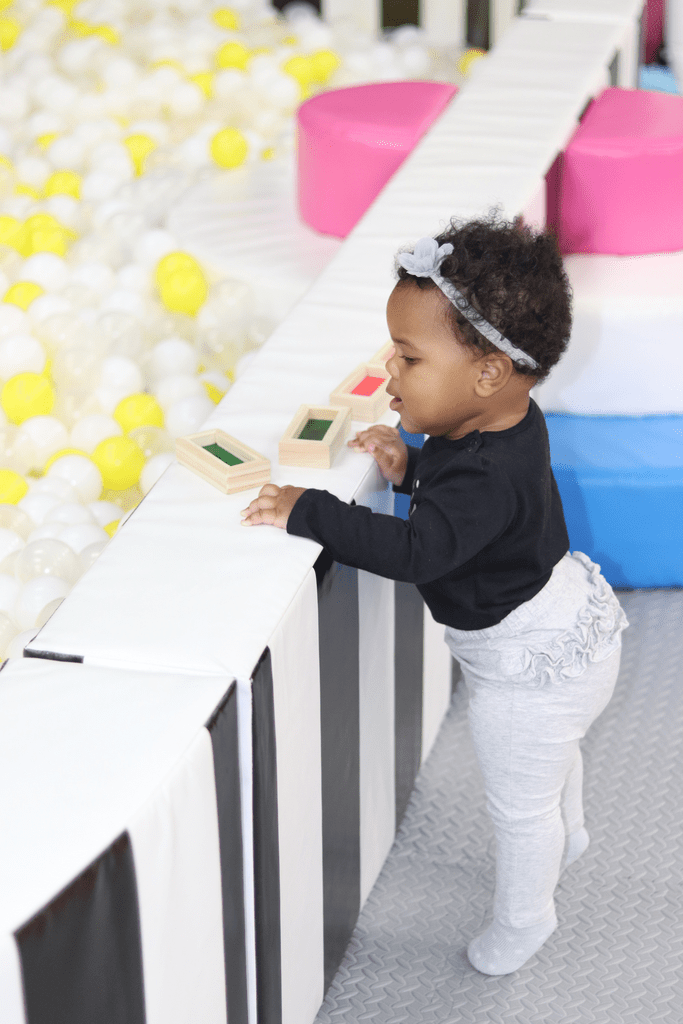 Toddler-friendly ball-play area at Playland Monroe