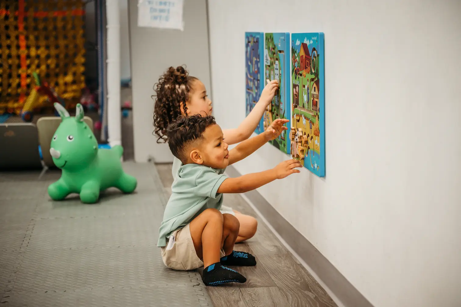 Toddler-friendly play area at PlayPalz Cleveland