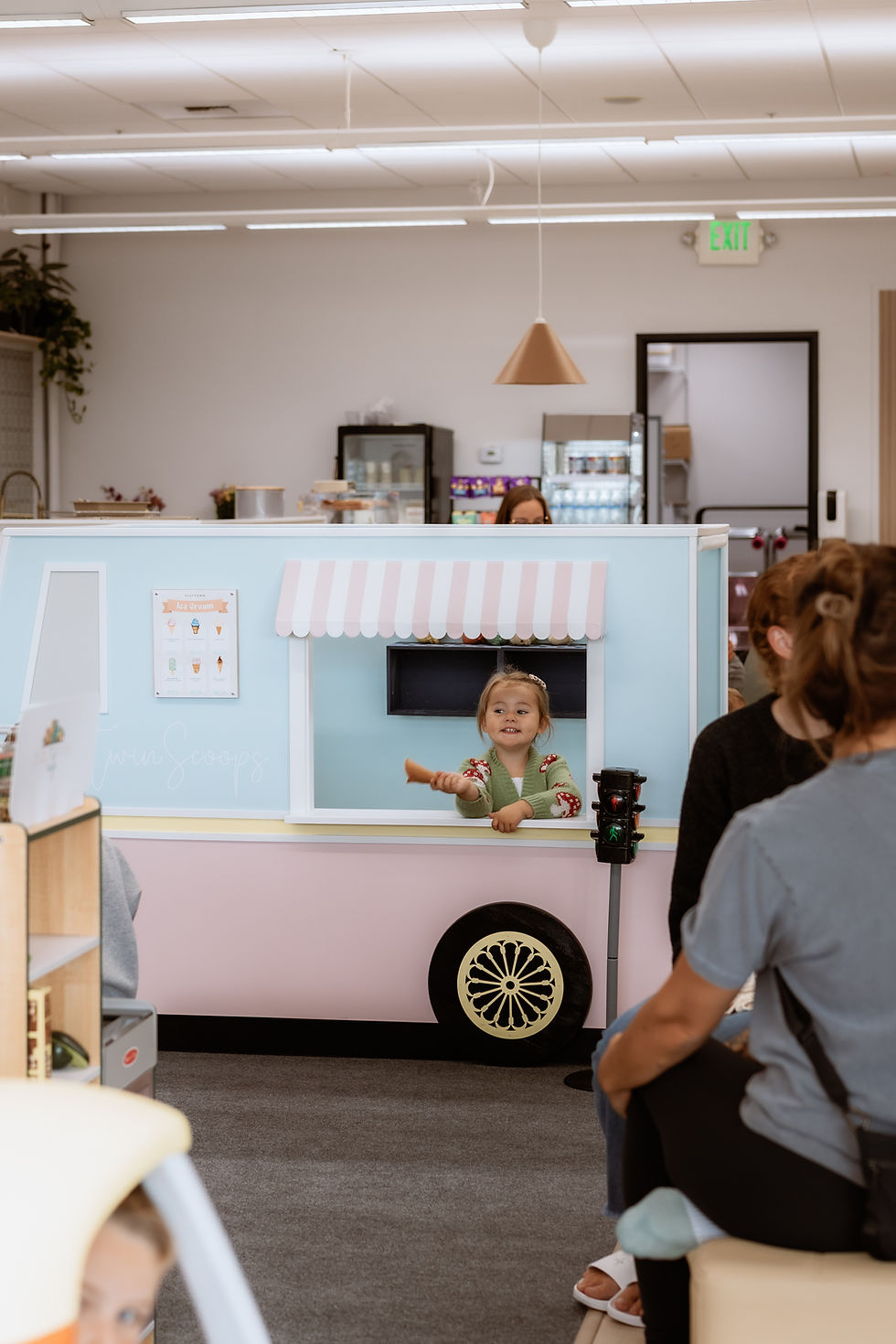 Playtown Cafe counter and café area