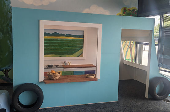 Pretend-play exhibit at Pottstown Children's Discovery Center