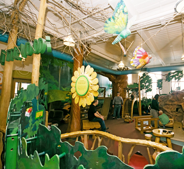 Little Woods exhibit at Providence Children's Museum