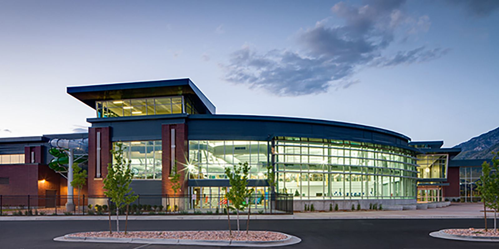Exterior of the Provo Recreation Center building.