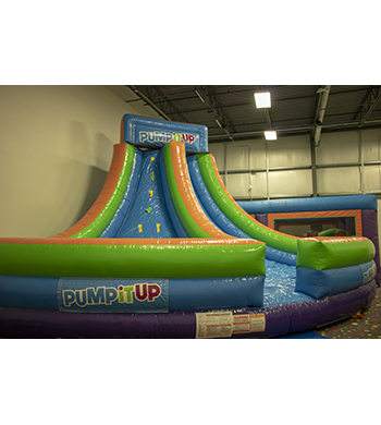 Inflatable obstacle slide at Pump It Up