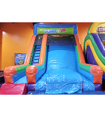 Giant inflatable slide at Pump It Up Trussville.