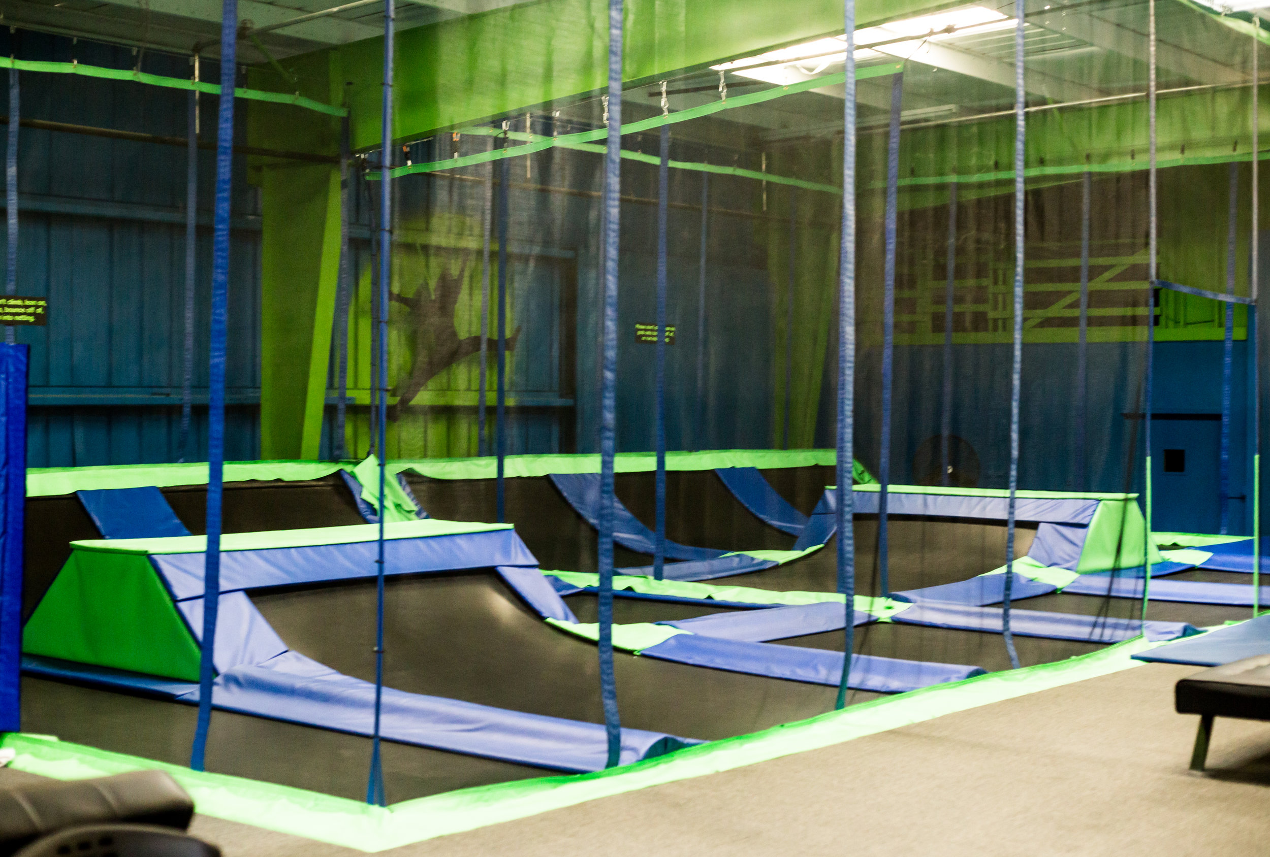 Younger children playing at Rare Air Trampoline Park Chico