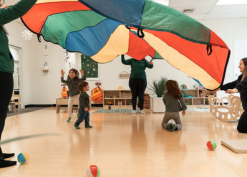 Child-centered play setup at Rooted Play Studio.