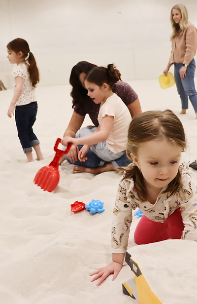 Sandbox Meridian indoor sand-play area