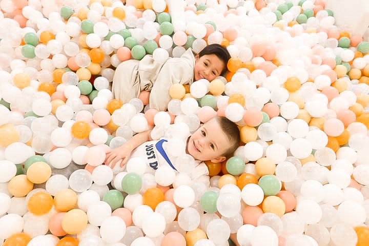 Children playing in the ball pit at Savy Playhouse