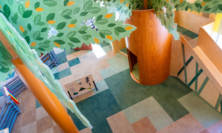 Early-learner exhibit space at the Amazeum