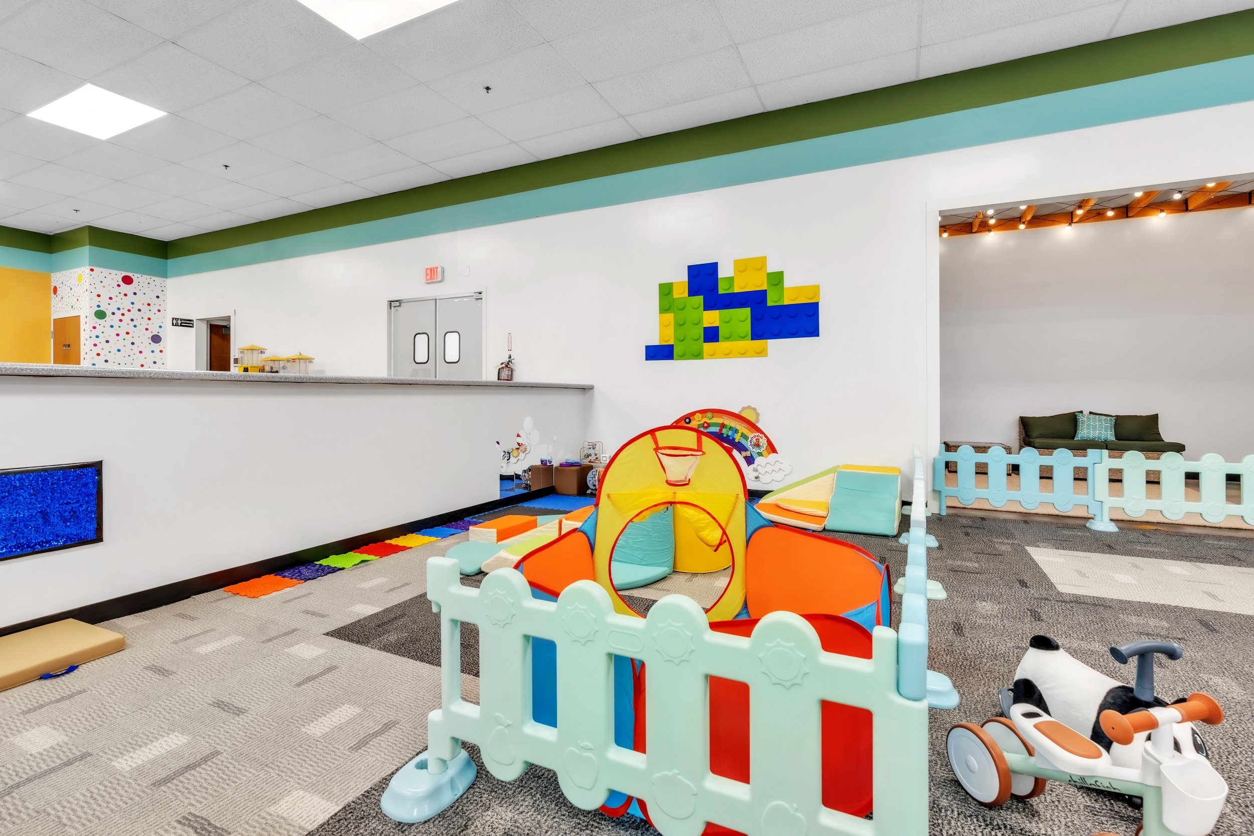 Toddler soft-play area at Seek & Find Indoor Playscape.