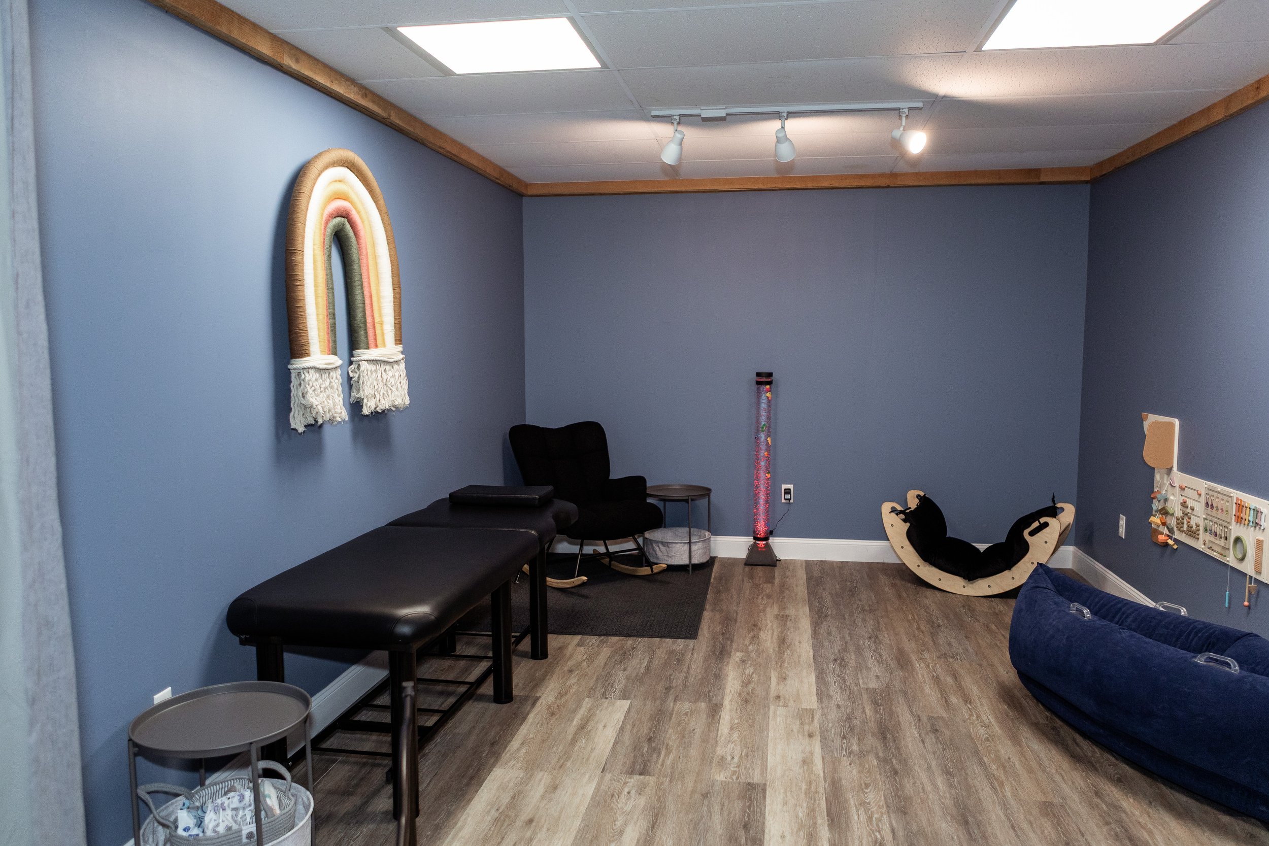 Private nursing and changing room at SENSEational Kids Gymnasium.