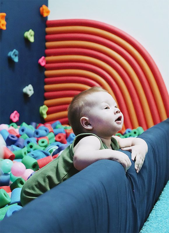 Ball pit and play area at Sensory Innovations in Redding
