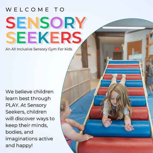 Children seated for a small-group activity at Sensory Seekers.