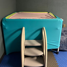 Climbing and soft-play area at Sensory Seekers Play Cafe