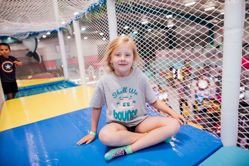 Upper-level view inside the Shell We Bounce Kid Zone