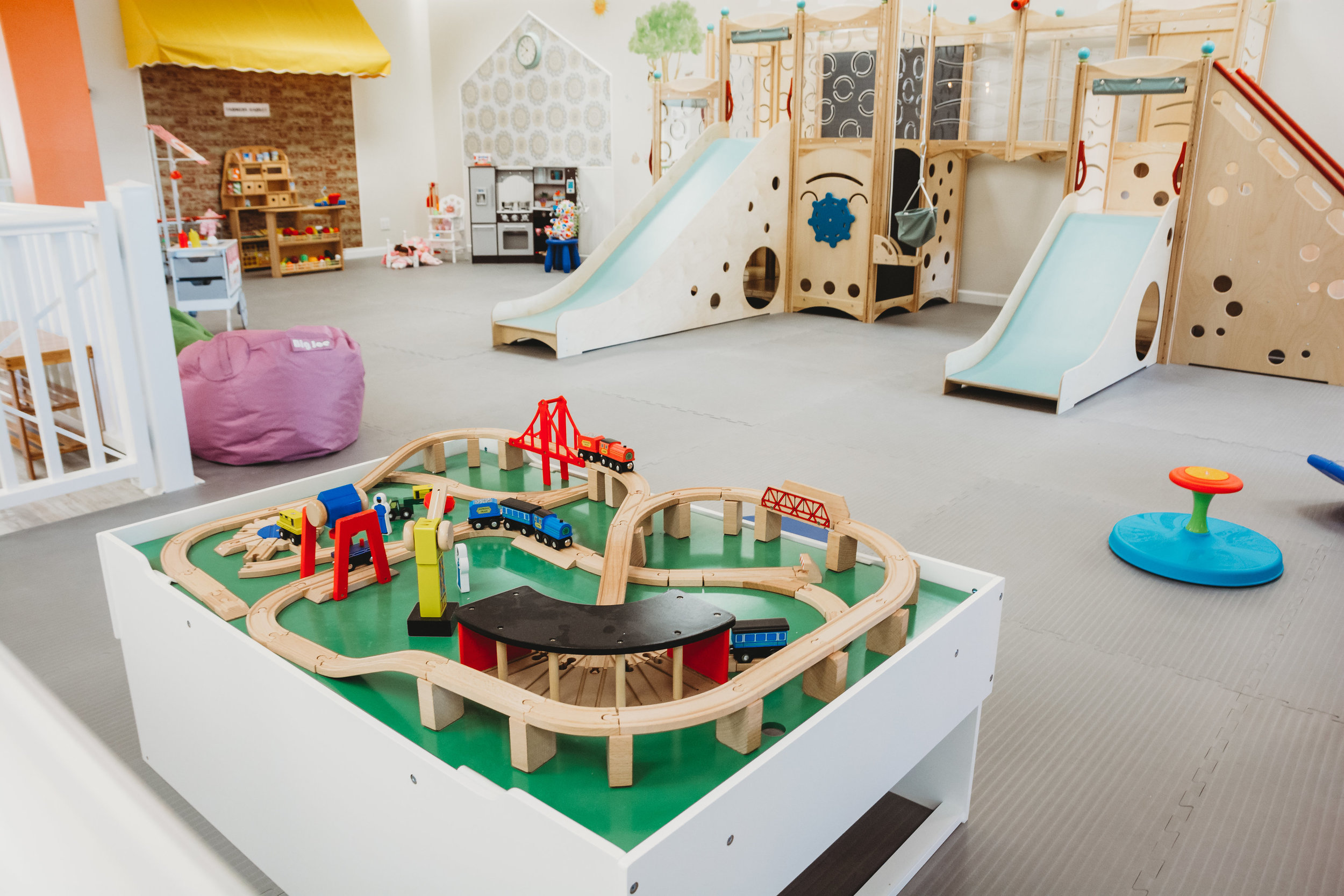 Play cafe interior at Sippy Cups Cafe in Seaford.