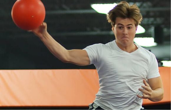 Ultimate Dodgeball attraction at Sky Zone Myrtle Beach