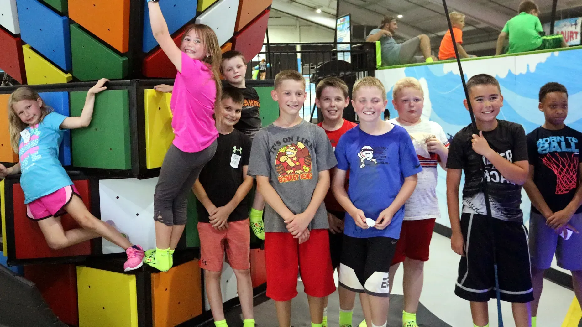 Indoor attraction view at Sky's The Limit showing party-friendly activity space.