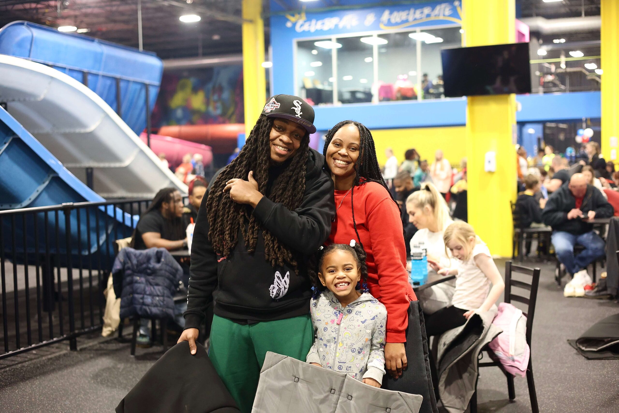 Families visiting Slick City East Salt Lake City