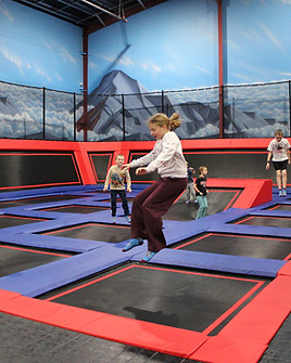 Main trampoline court at SOAR! Adventure Park.