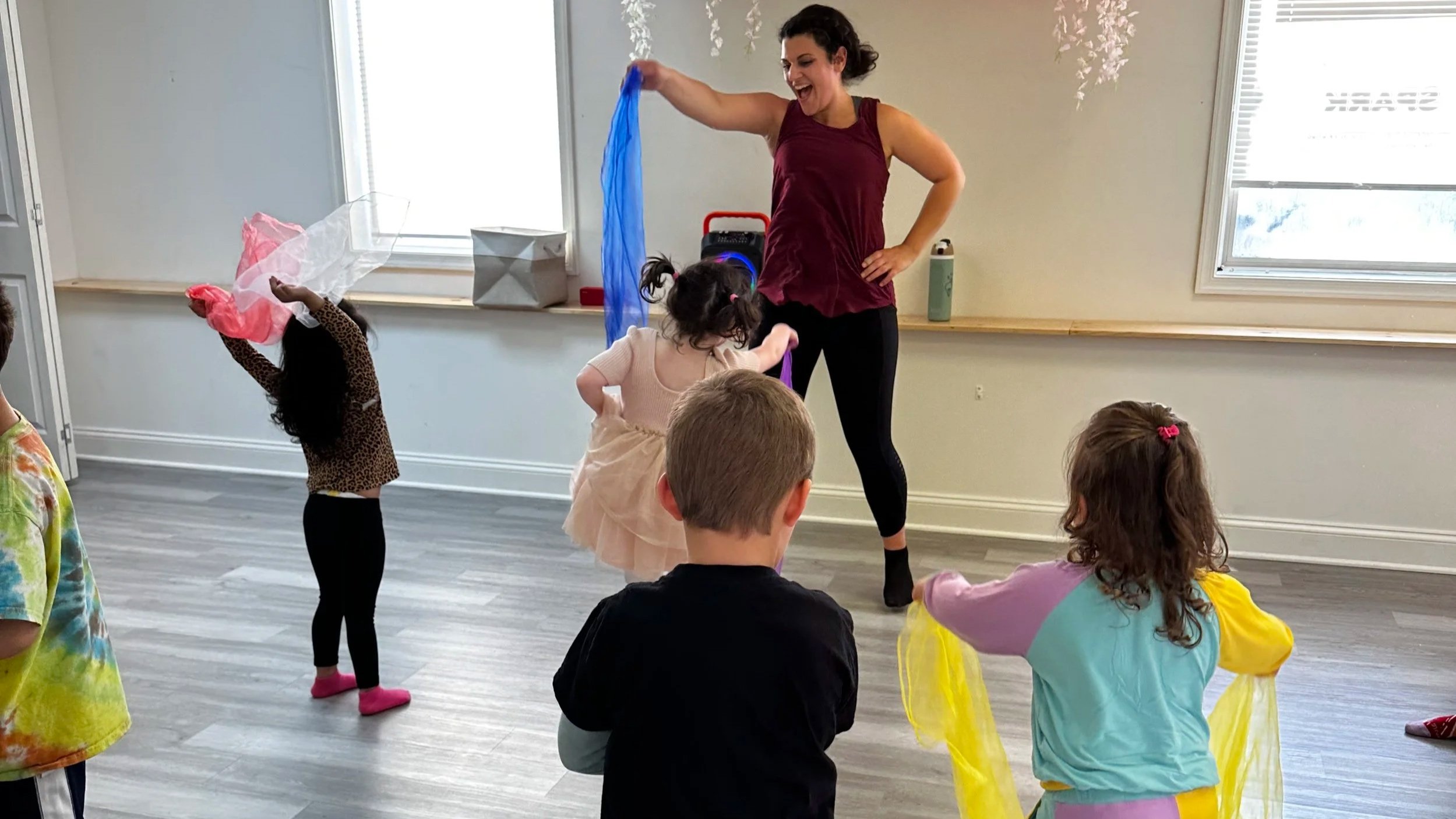 Open play and movement space at SPARK Creativity Center