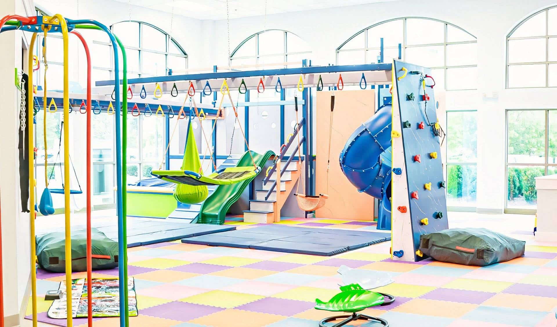 Open play setup at Sprouts Playground & Studio