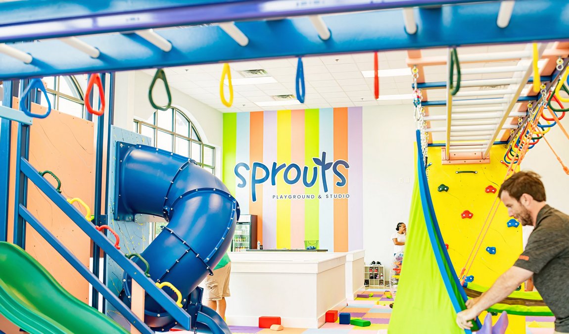 Play space details at Sprouts Playground & Studio