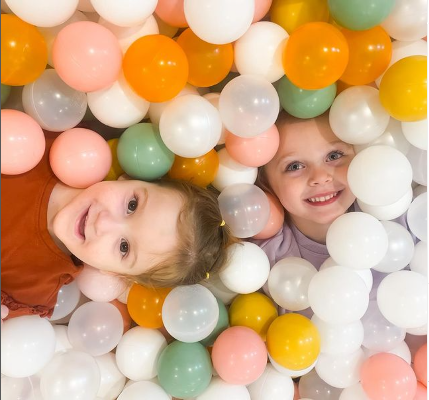 Children in the ball pit at STEMspot Lawrence