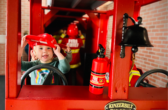 Pretend-play area at Sunny Day Play Cafe
