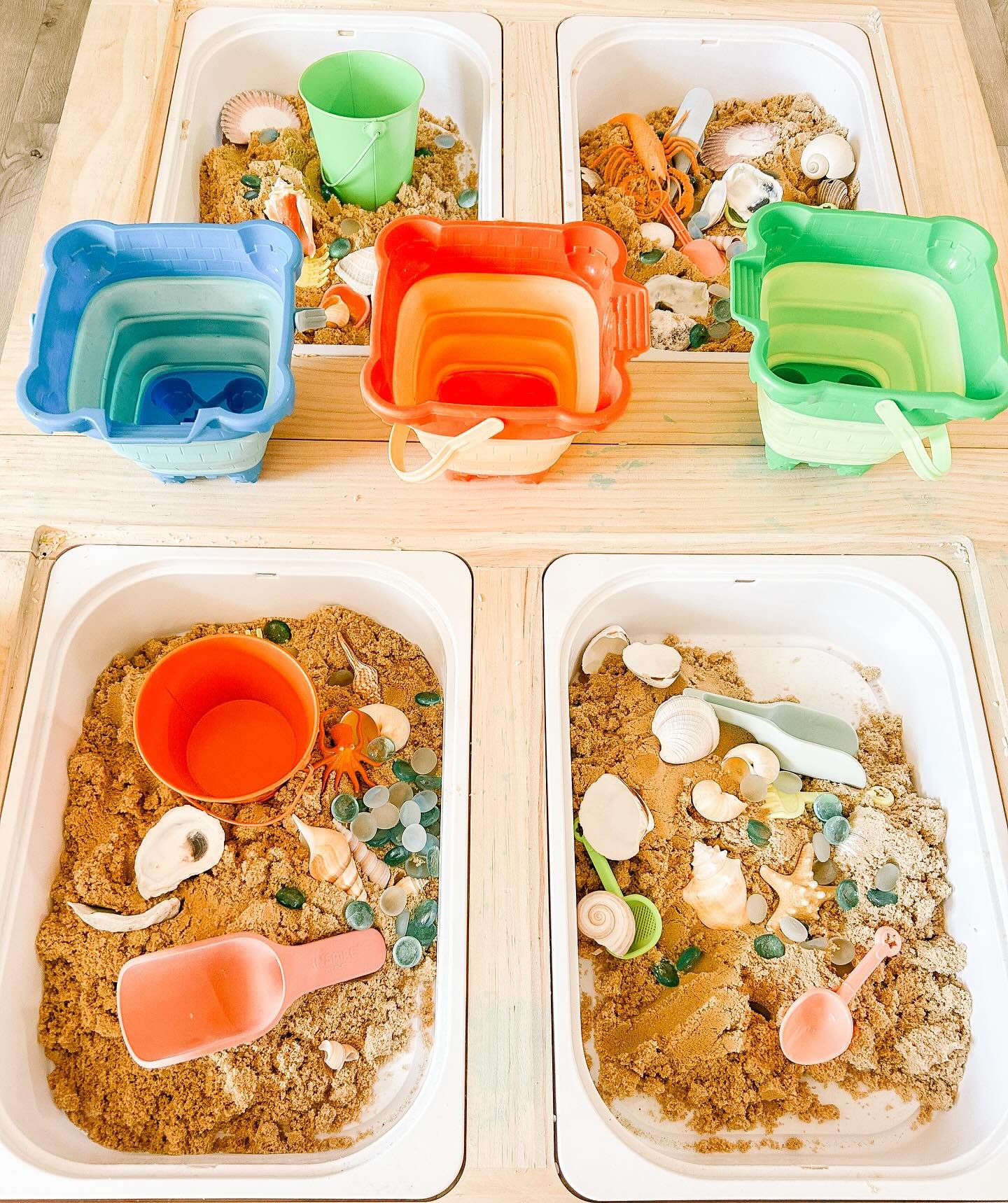 Sensory play setup at Sunny Day Studios