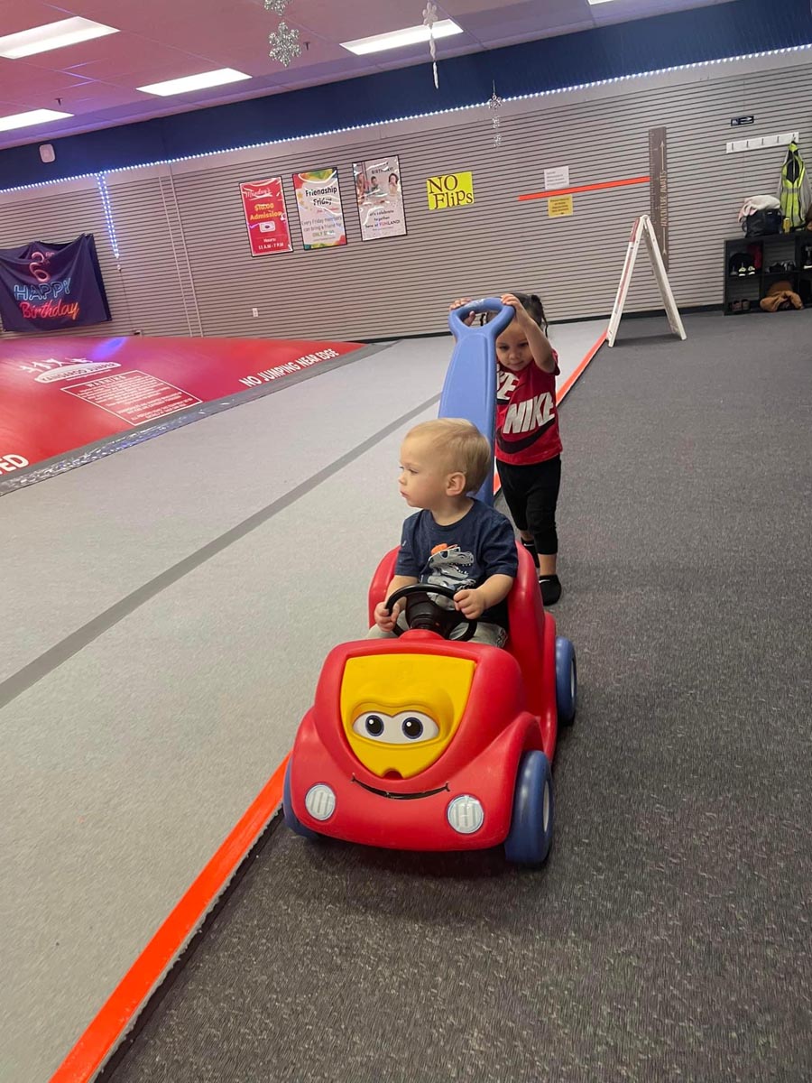 Giant jumper area at Superior Funland