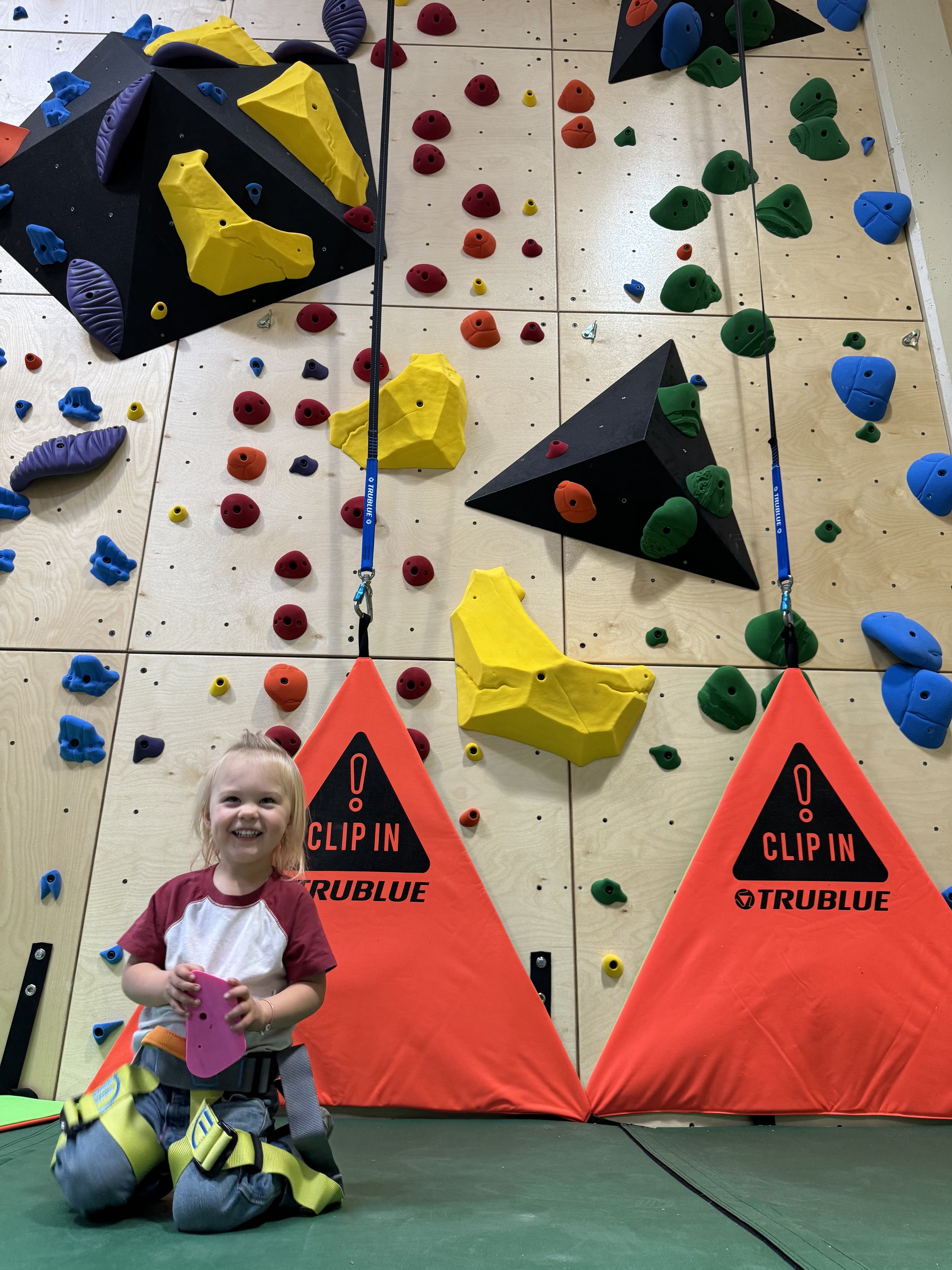 Play structure and interior seating at Terrain Park Adventure Center