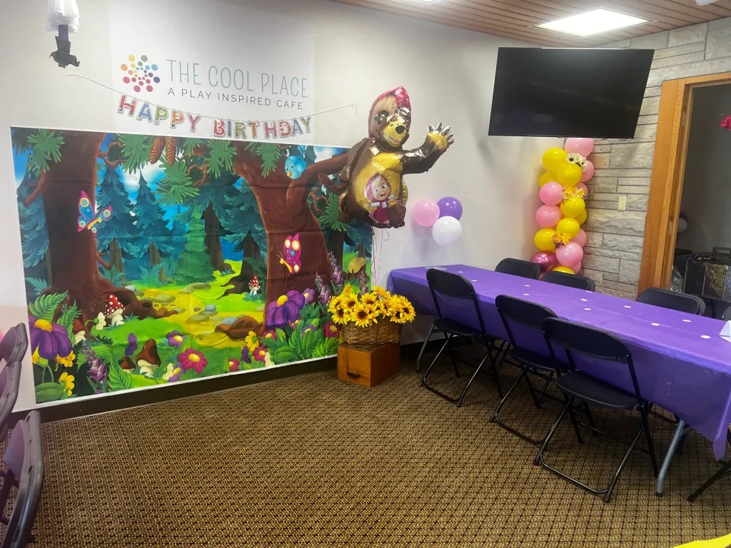 Party setup at The Cool Place in Pulaski