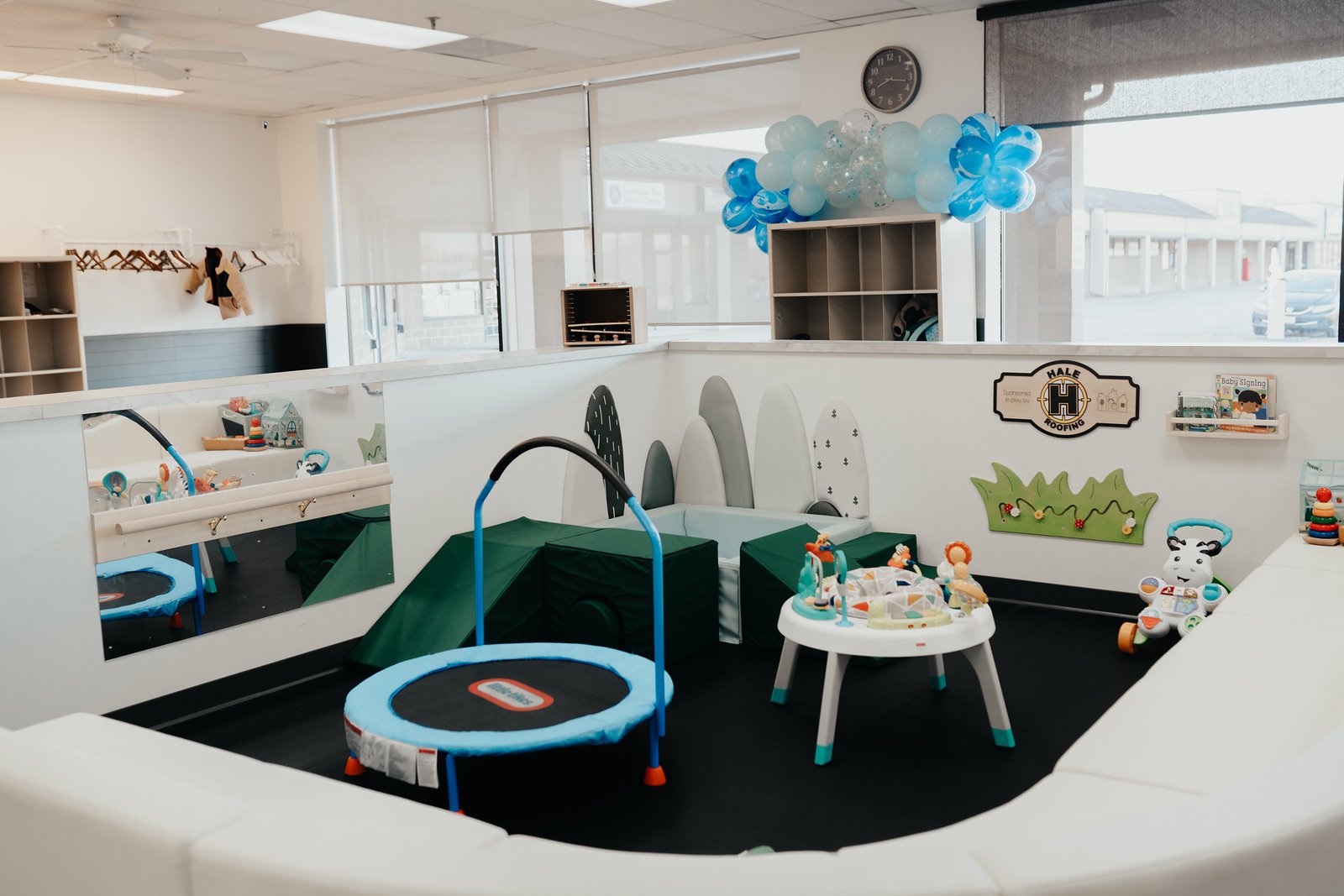 Soft-play area for little kids at The Little Lounge.