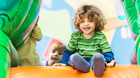 Toddler inflatables at The Palace Family Entertainment Center.