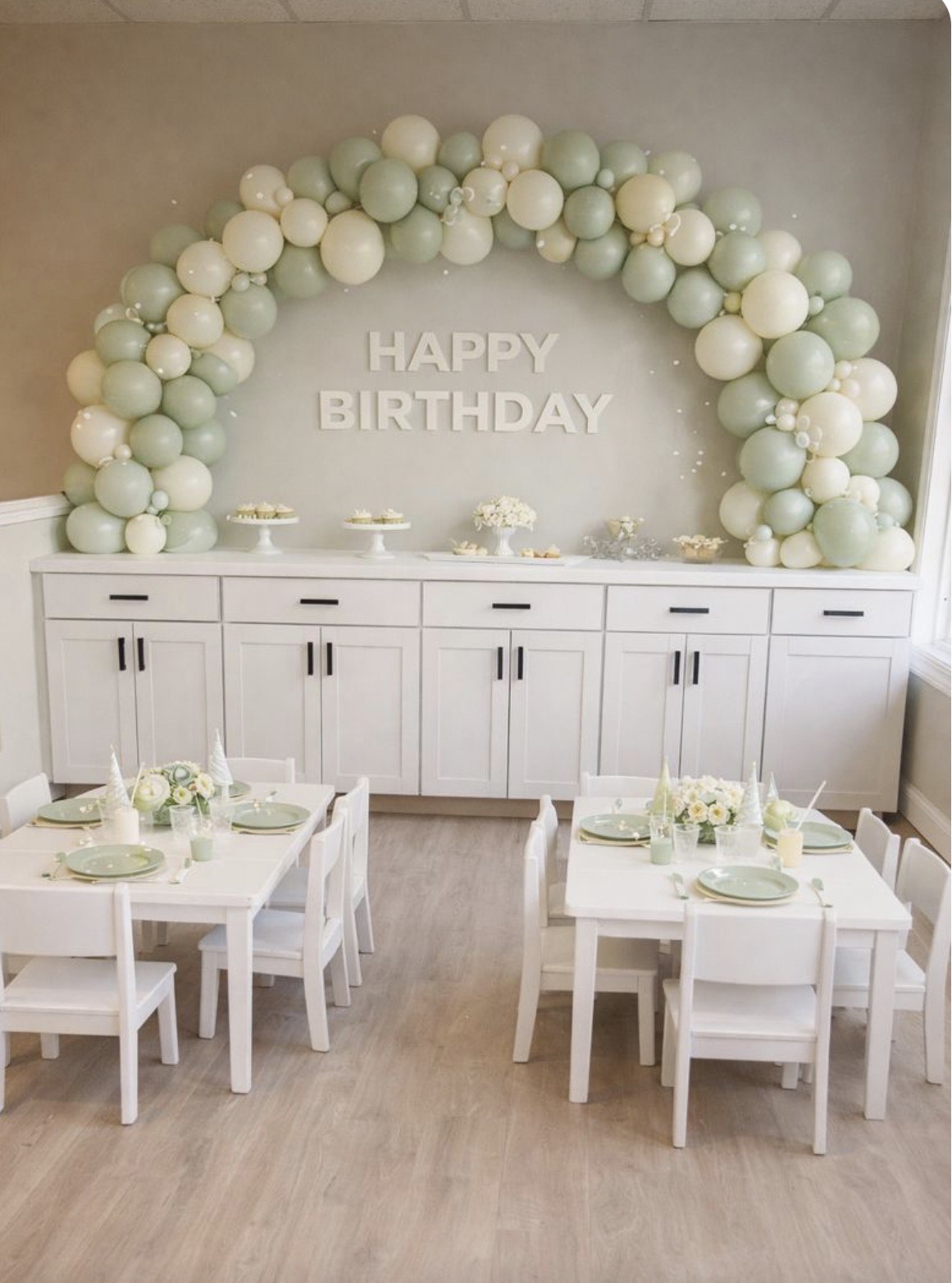 Birthday party setup at The Play Zone in Tiverton