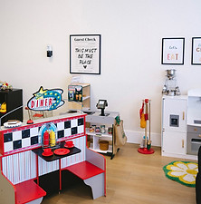 The Playhouse Mesa interior seating and play