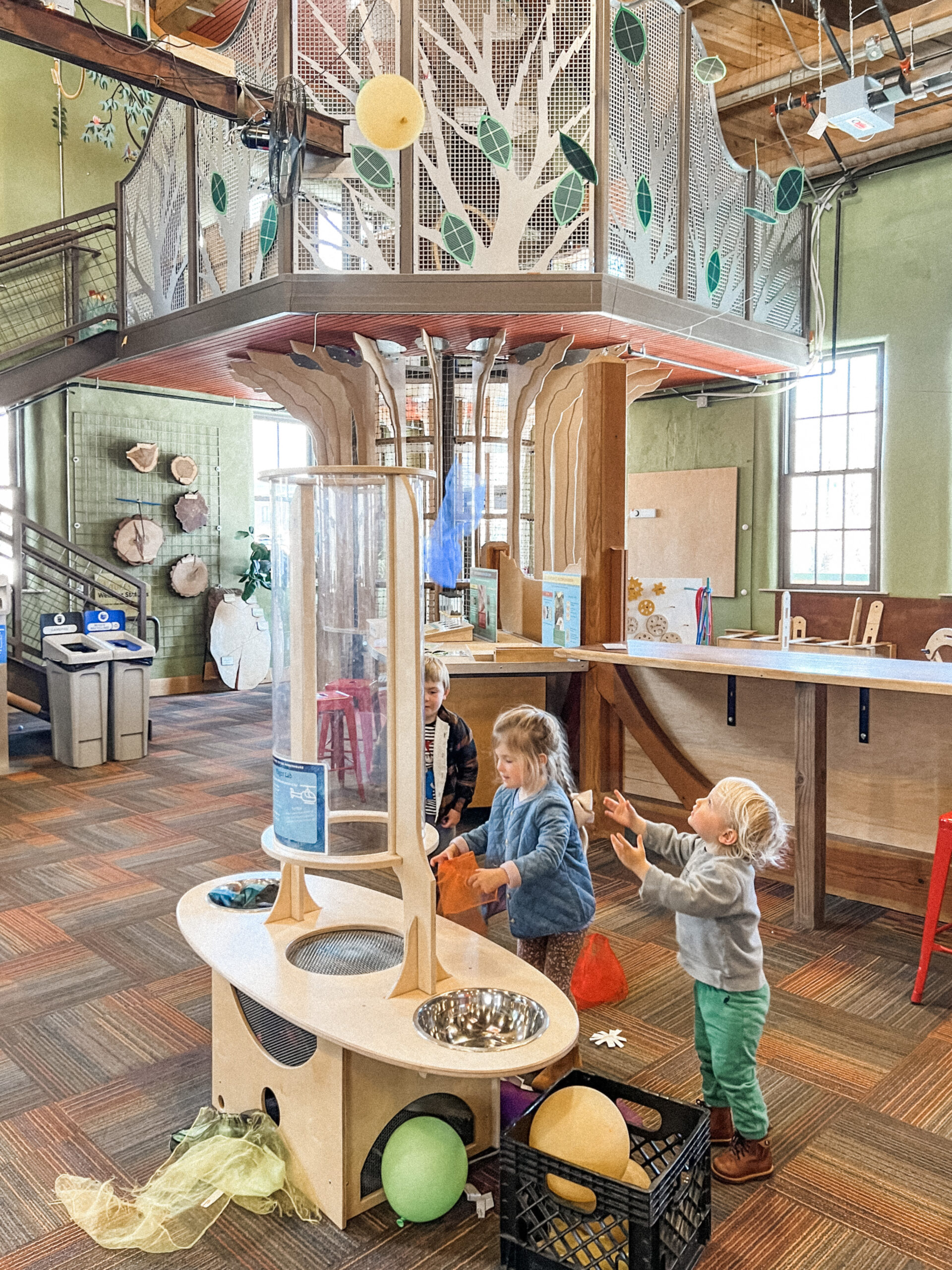 Interactive exhibit zone inside The Powerhouse.