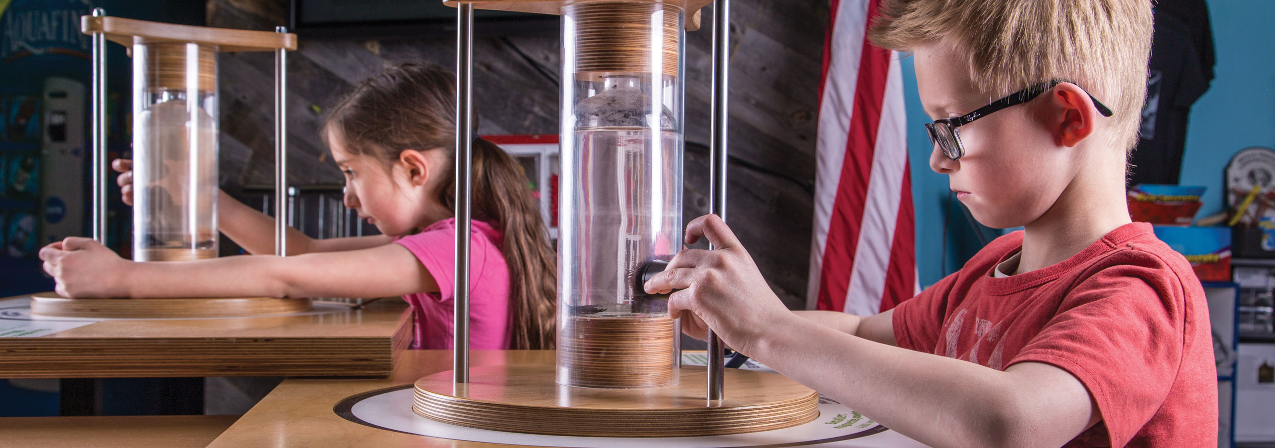 Exhibit area at The Science Zone