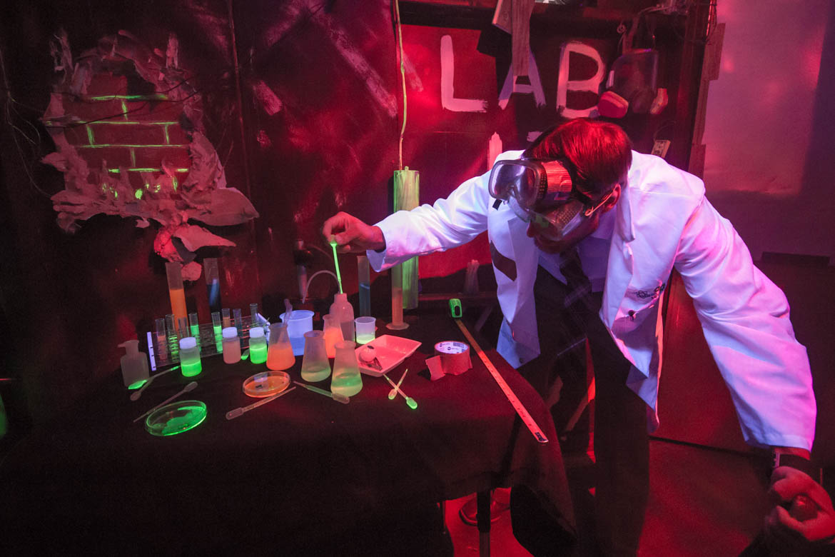 Interactive exhibit at The Science Zone