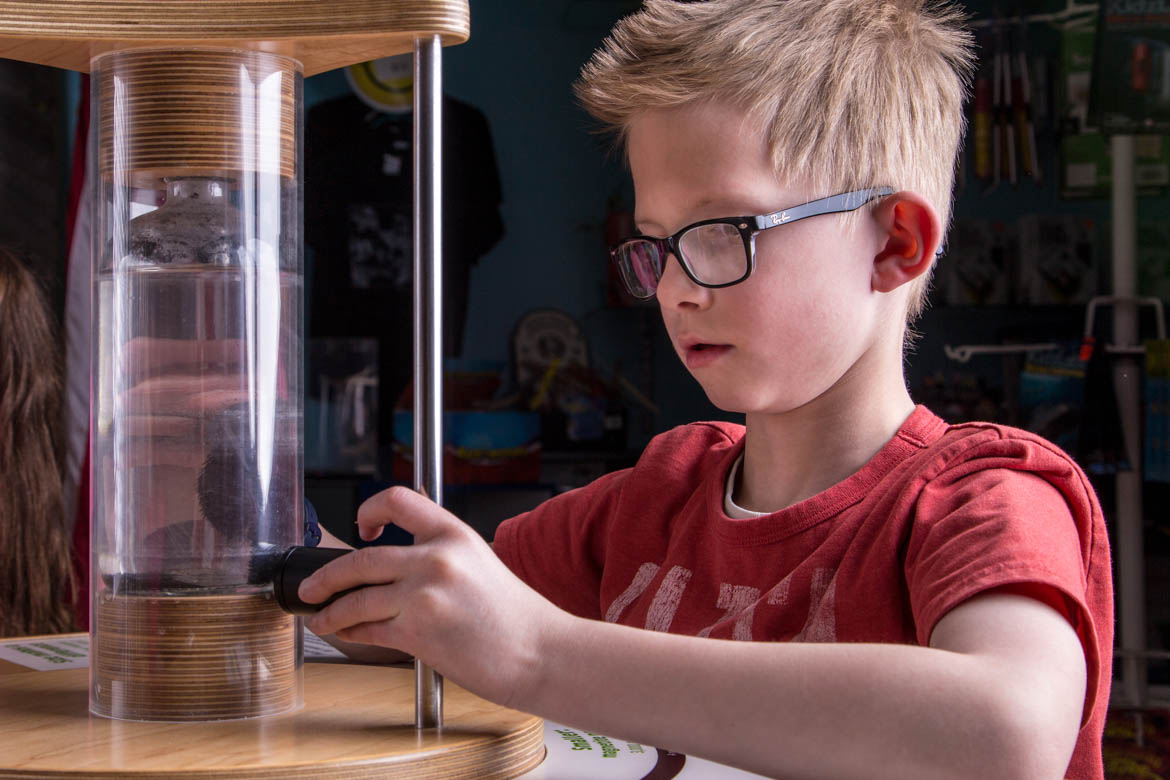 Children exploring museum exhibits at The Science Zone