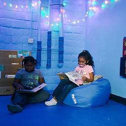 Quiet reading and calming room at The Sensory Spot.