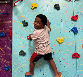 Climbing wall at The Sensory Zone