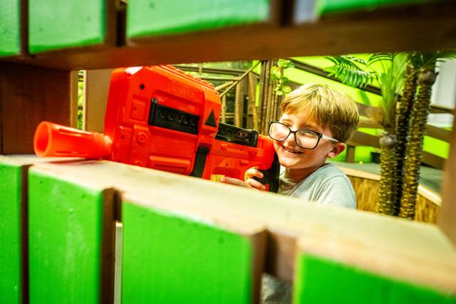 Tree-house-style toddler play area at Top Shot Maui