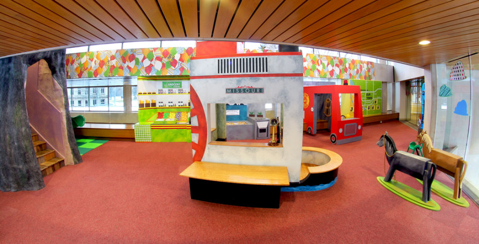 Treehouse children's play exhibit at the North Dakota Heritage Center