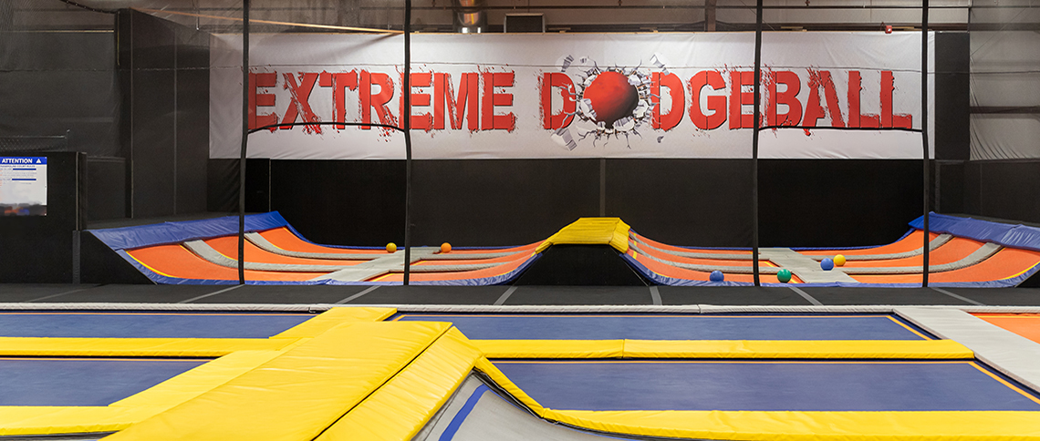 Children bouncing across the main trampoline area at Ultimate Air Stillwater.